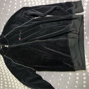 Champion Men's Zip-Up Black Sweater